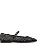CAPULETTE crystal-embellished mesh ballet flats - Black