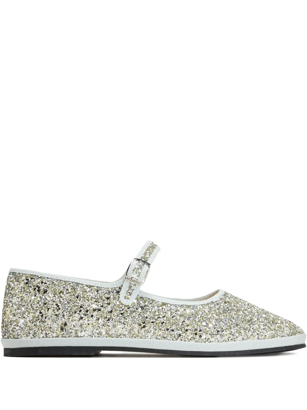 CAPULETTE glitter-embellishment ballet flats Grey