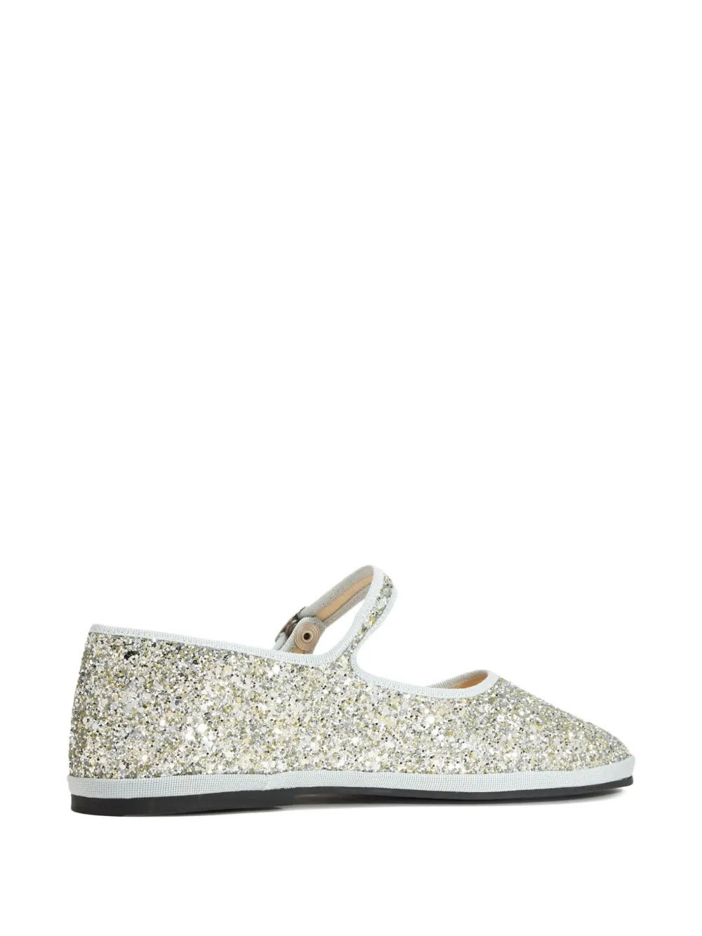 CAPULETTE glitter-embellishment ballet flats Grey