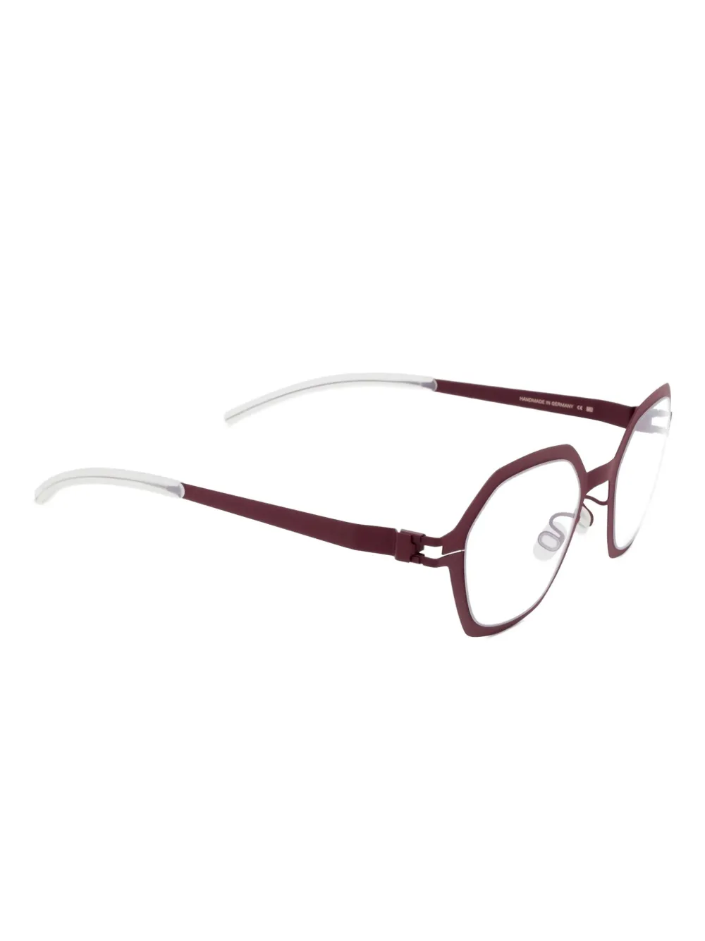 Mykita Rosemary bril met geometrisch montuur Rood