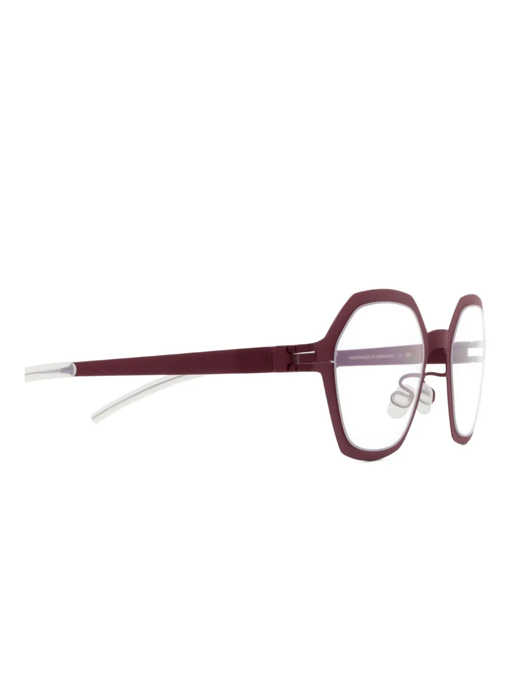 Mykita Rosemary bril met geometrisch montuur Rood