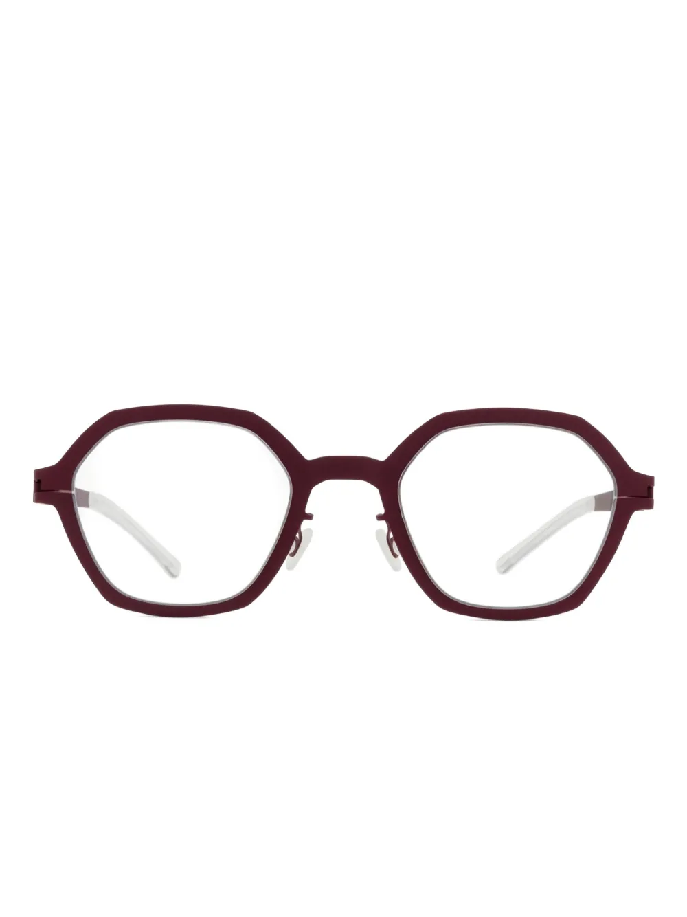 Mykita Rosemary bril met geometrisch montuur Rood