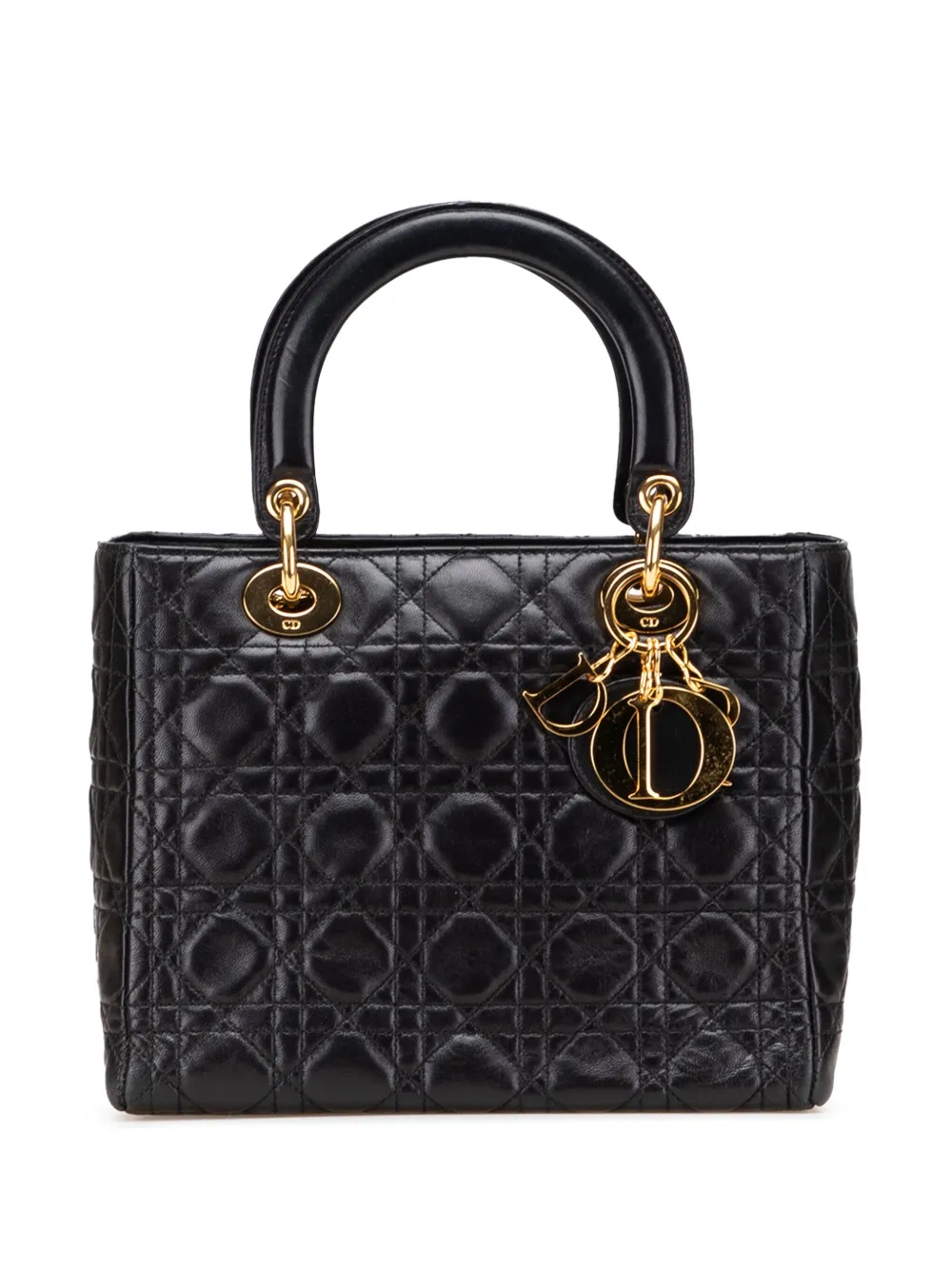 Christian Dior Pre-Owned 2000-2025 Medium Lambskin Cannage Lady Dior Christian Dior Pre-Owned 2000-2025 Medium Lambskin Cannage Lady Dior