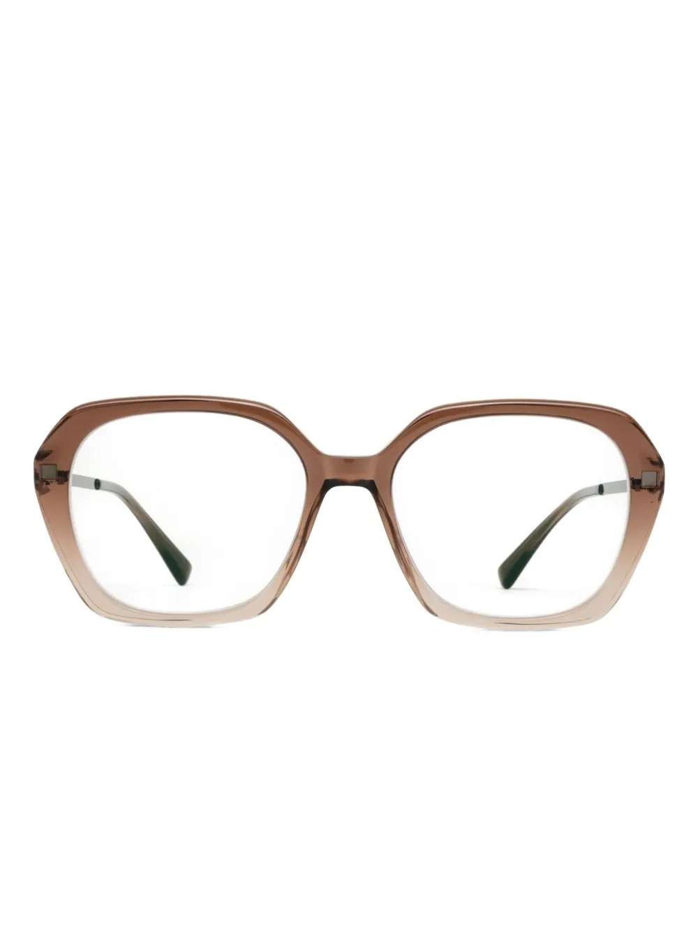 Mykita Lite Marelle bril met geometrisch montuur Bruin