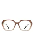 Mykita Lite Marelle geometric-frame glasses - Brown