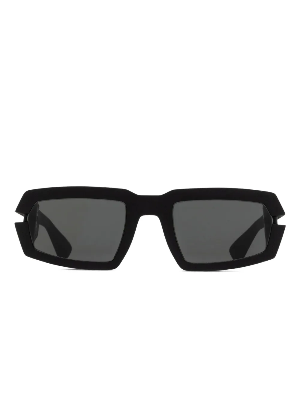 Mykita Incheon zonnebril met vierkant montuur Zwart
