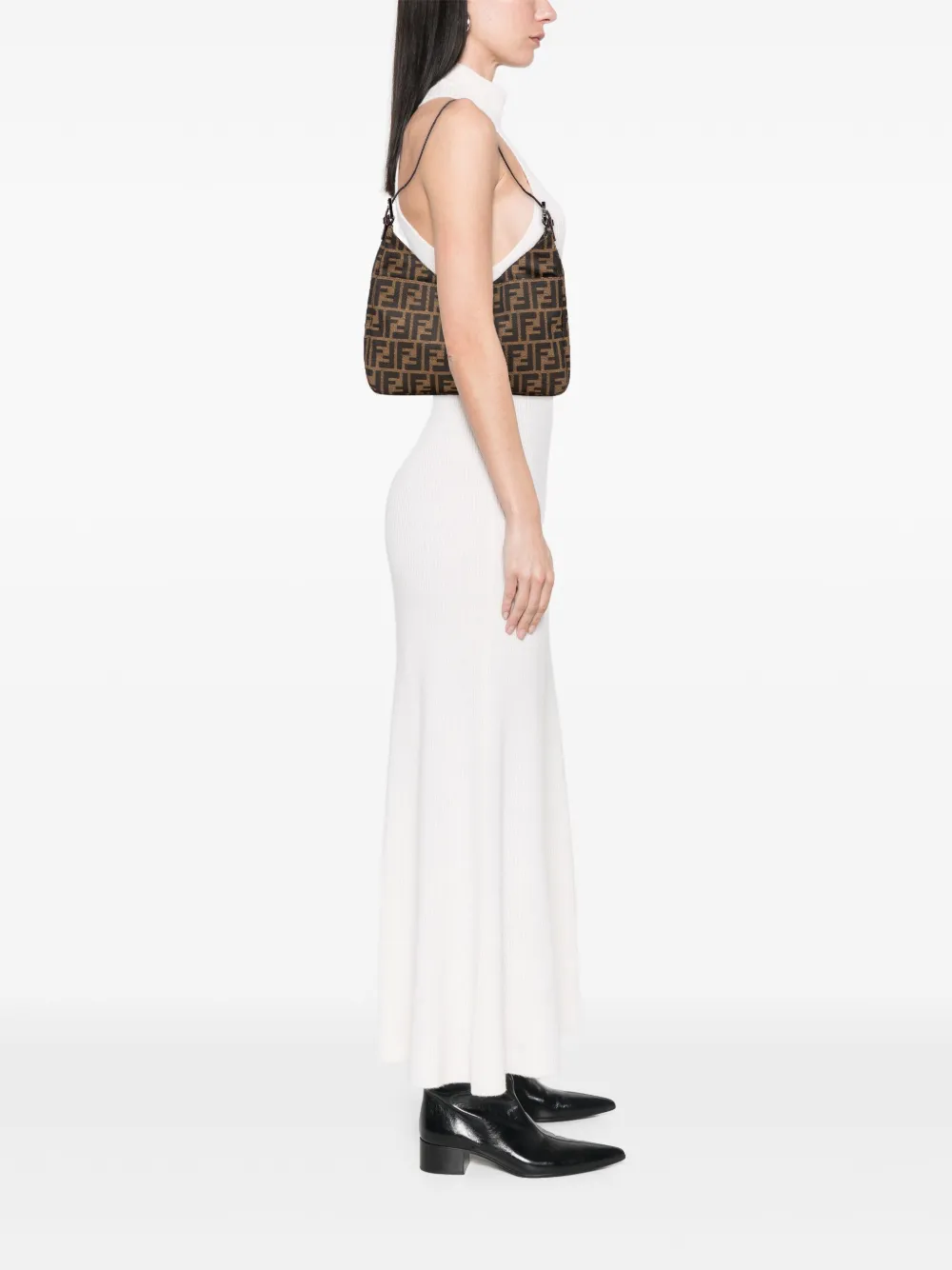 Fendi Pre-Owned 2000-2010 Zucca Canvas shoulder bag | Pre-Owned | Image 2