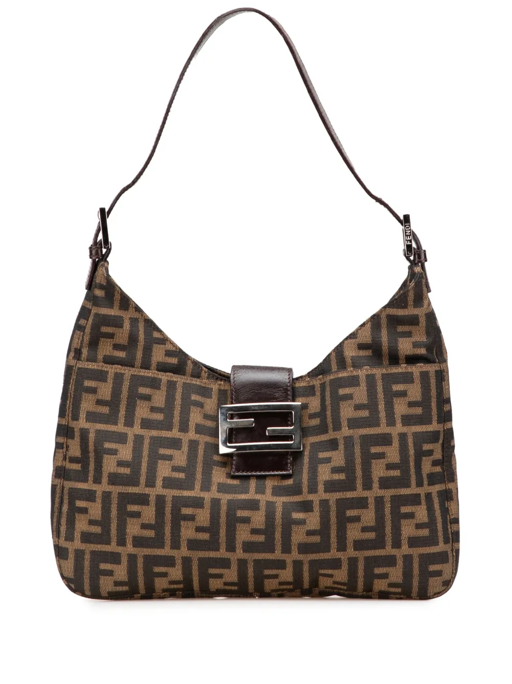 Fendi Pre-Owned 2000-2010 ズッカ キャンバス ショルダーバッグ - ブラウン Fendi Pre-Owned 2000-2010 ズッカ キャンバス ショルダーバッグ - ブラウン