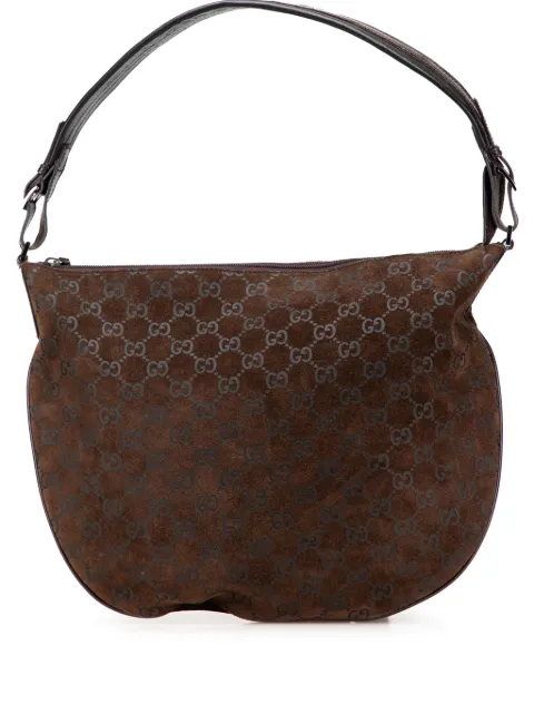 Gucci Pre-Owned 20th Century GG Suede hobo bag