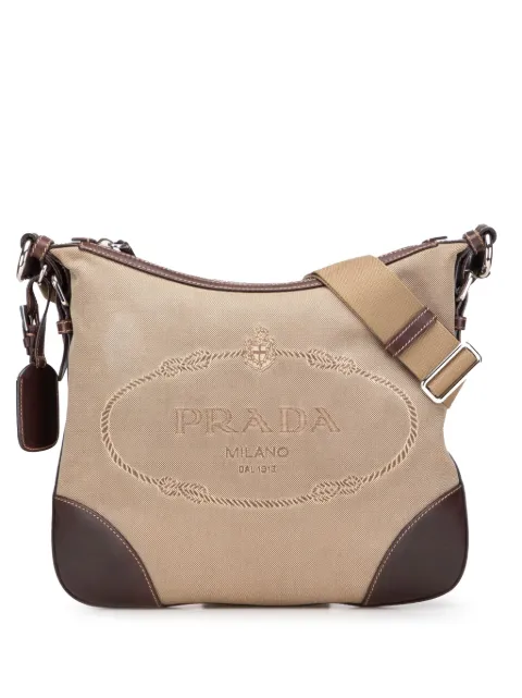 Prada Pre-Owned 2010-2025 Canvas Canapa Logo crossbody bag
