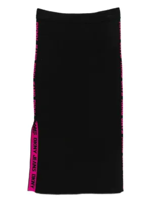 DKNY ディーケーエヌワイ ラムレザー スカート ブラック 裏地 DKNY #anc ディーケーエヌワイ ダナキャランニューヨーク