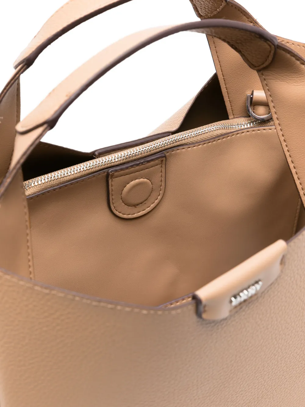 DKNY small logo-detail tote bag Beige