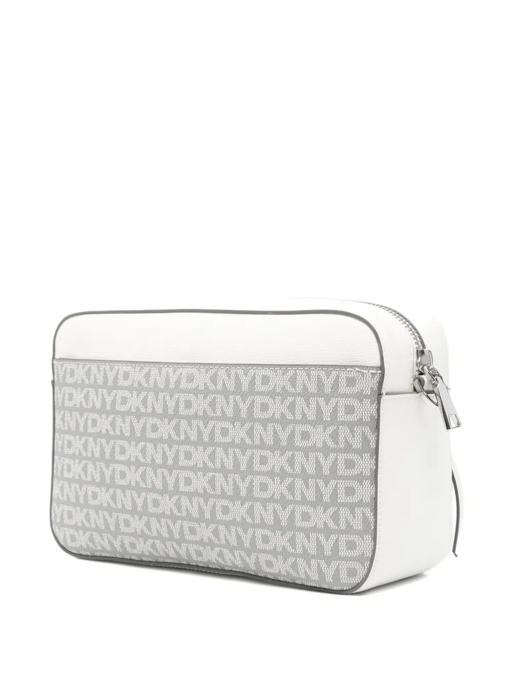 DKNY logo-monogram shoulder bag Wit