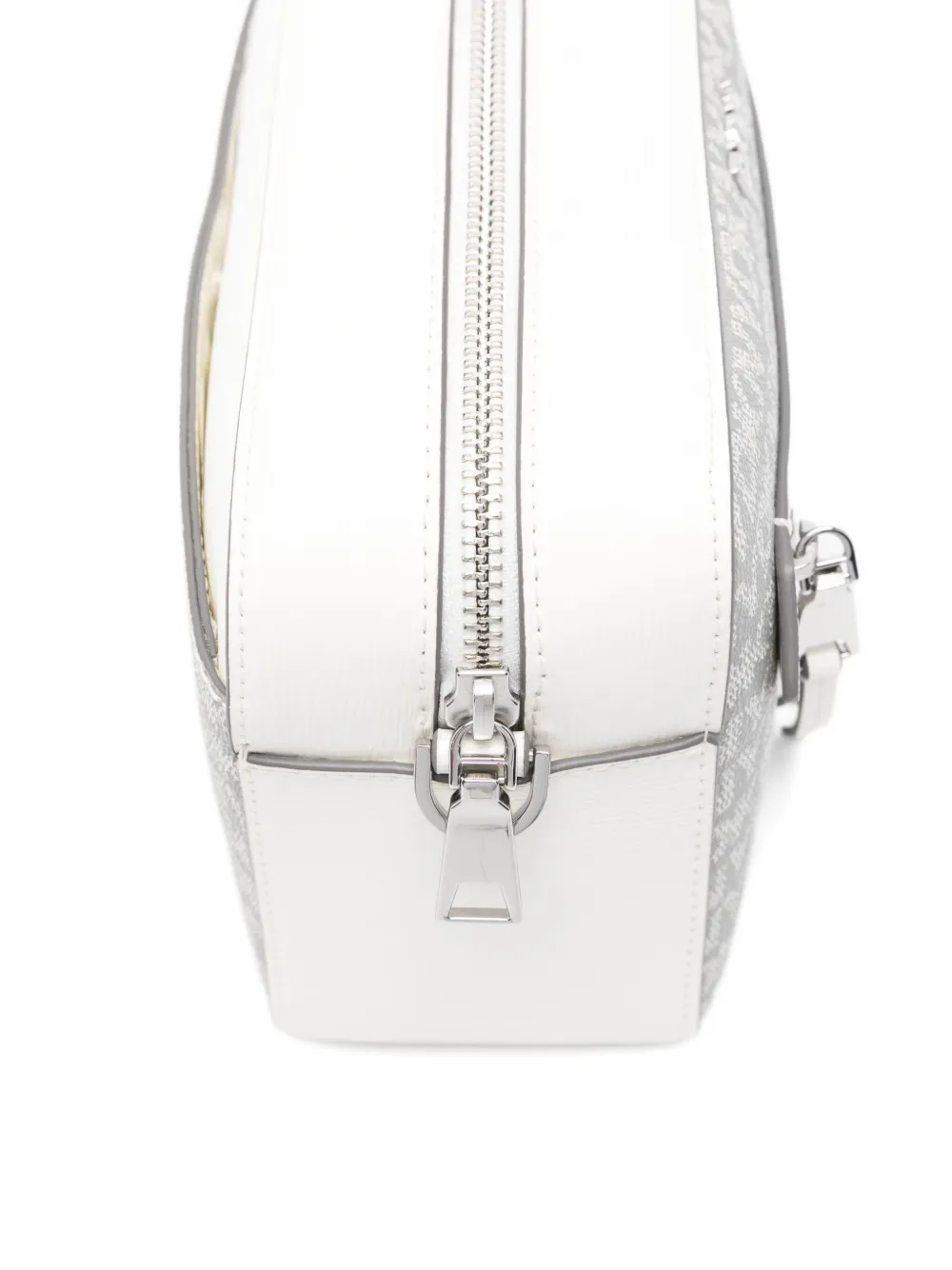 DKNY logo-monogram shoulder bag Wit
