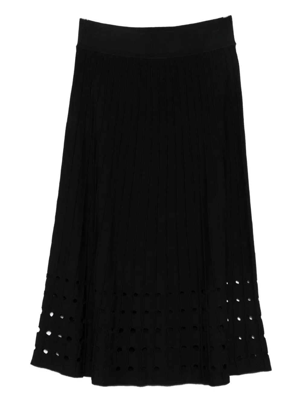 DKNY crepe midi skirt Zwart