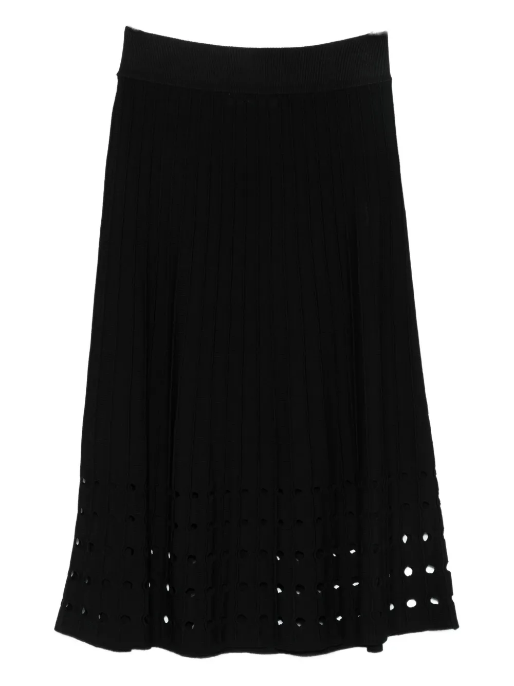 DKNY crepe midi skirt Zwart