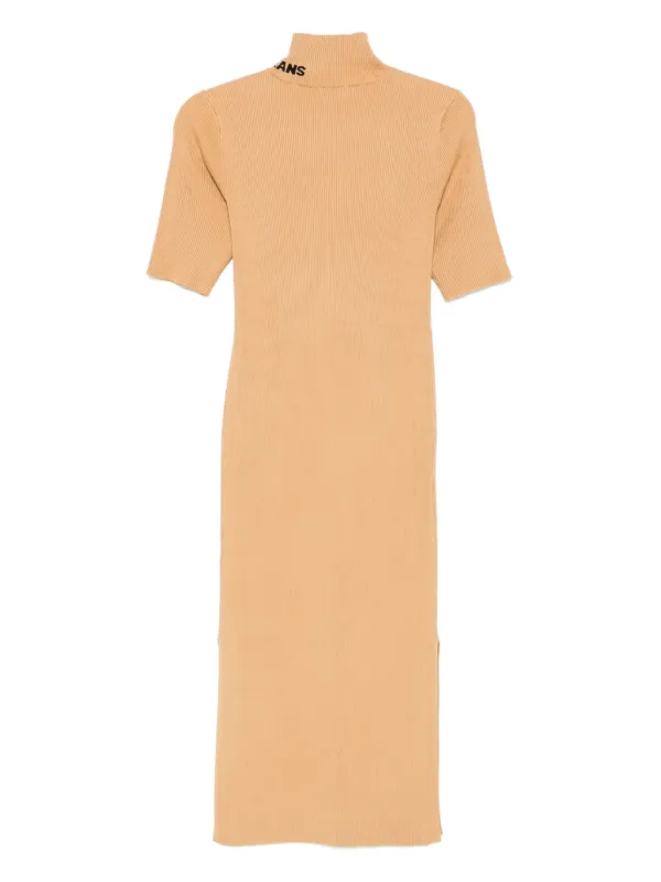 dkny midi dress DKNY Women's Sleeveless Smocked Midi A-Line Dress in Java