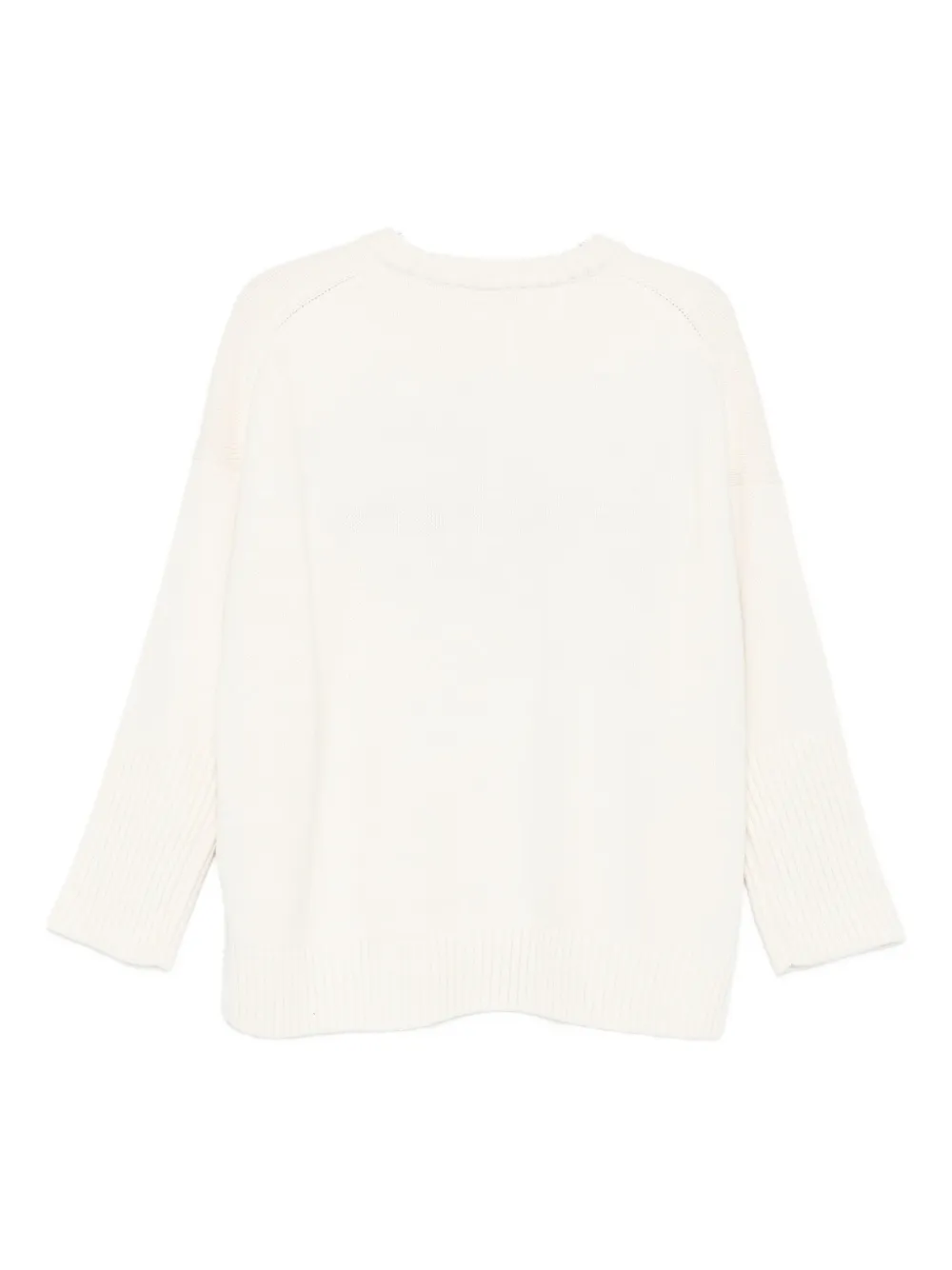 DKNY varsity-logo intarsia sweater Wit