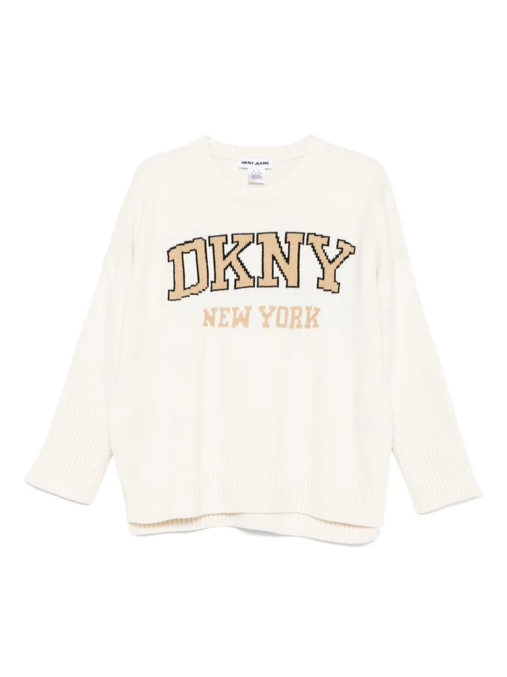 varsity-logo intarsia sweater