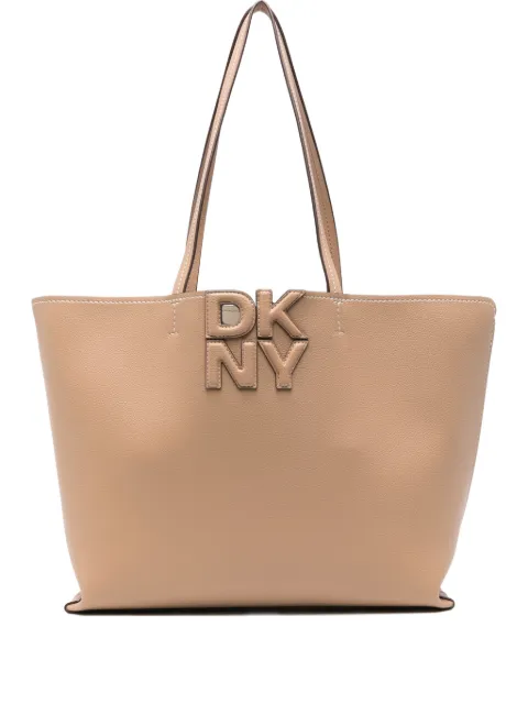 DKNY large logo-plaque tote bag