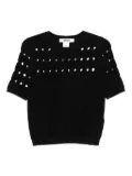 DKNY cut-out ribbed sweater - Black