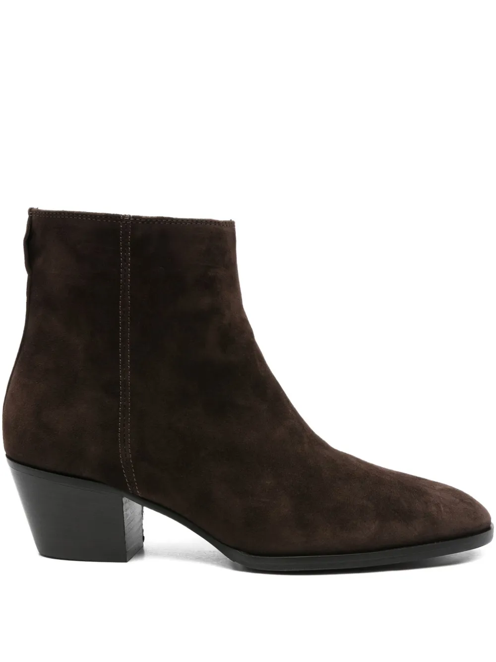 Evaluna 50mm suede zip-fastening ankle boots Brown
