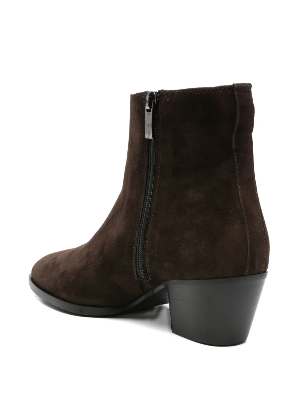 Evaluna 50mm suede zip-fastening ankle boots Brown