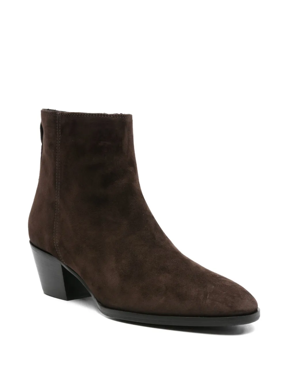 Evaluna 50mm suede zip-fastening ankle boots Brown