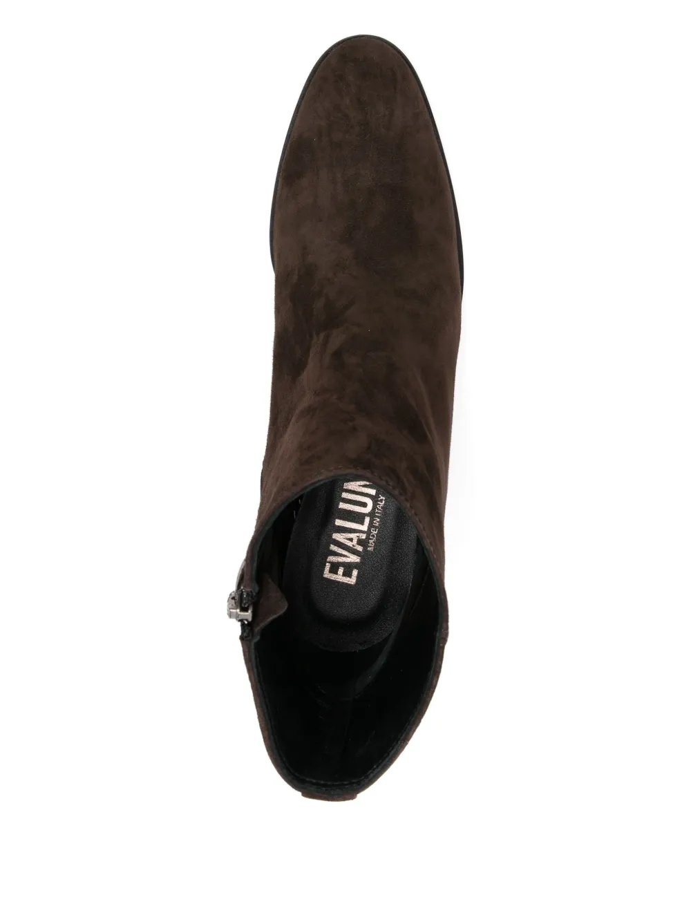 Evaluna 50mm suede zip-fastening ankle boots Brown