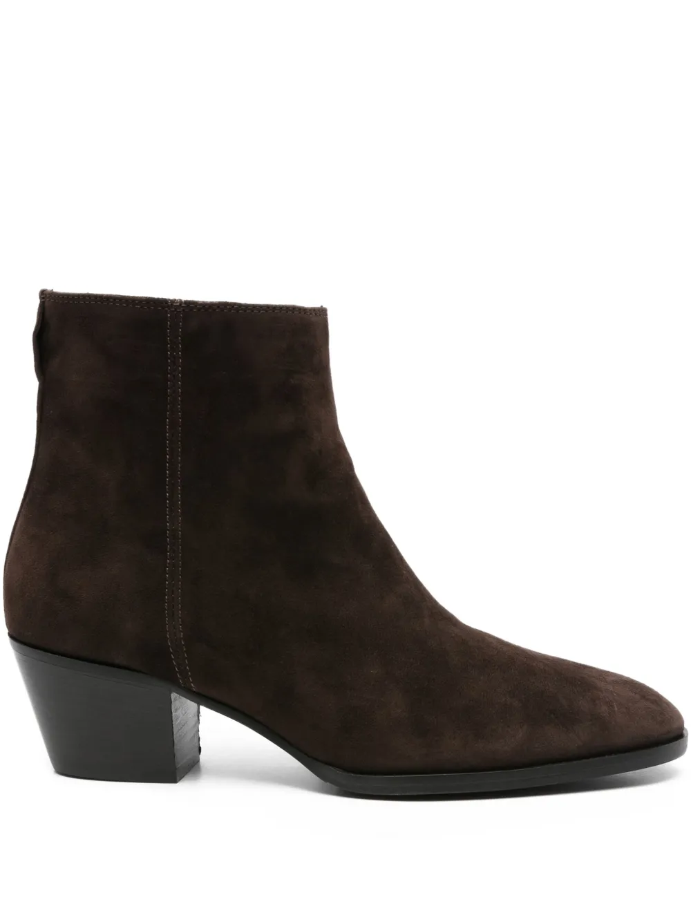 Evaluna 50mm suede zip-fastening ankle boots Brown