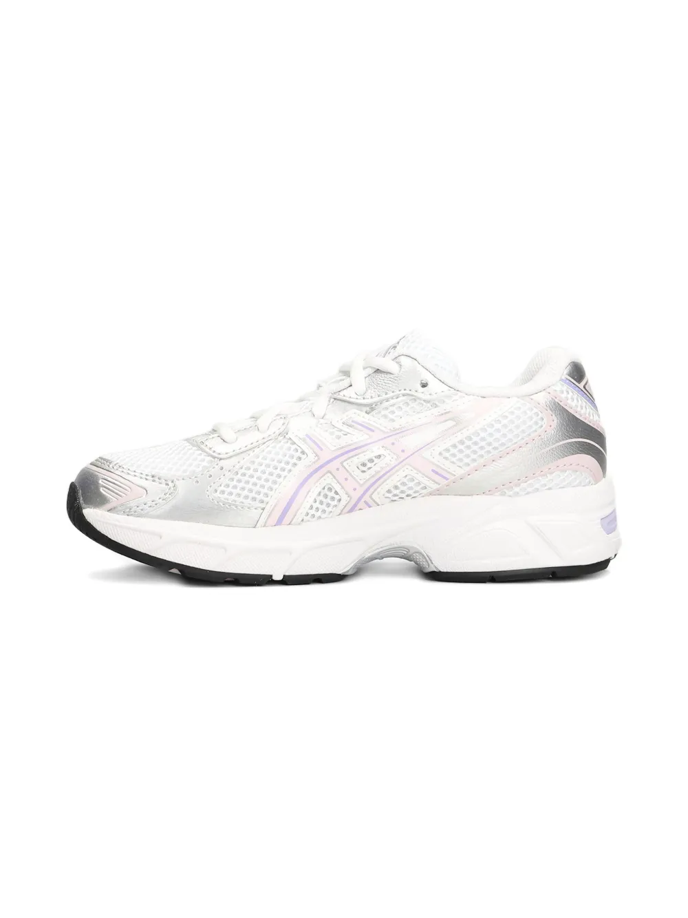 Asics Kids mesh lace-up sneakers White
