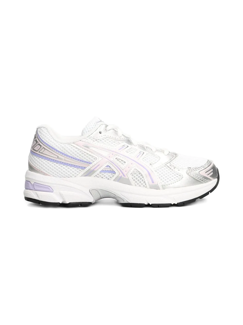 Asics Kids mesh lace-up sneakers White