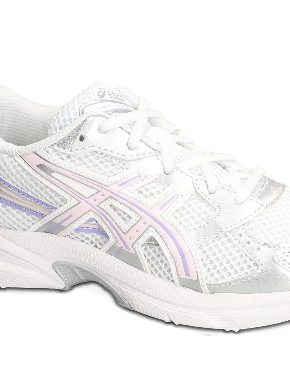 Asics Kids mesh lace-up sneakers White
