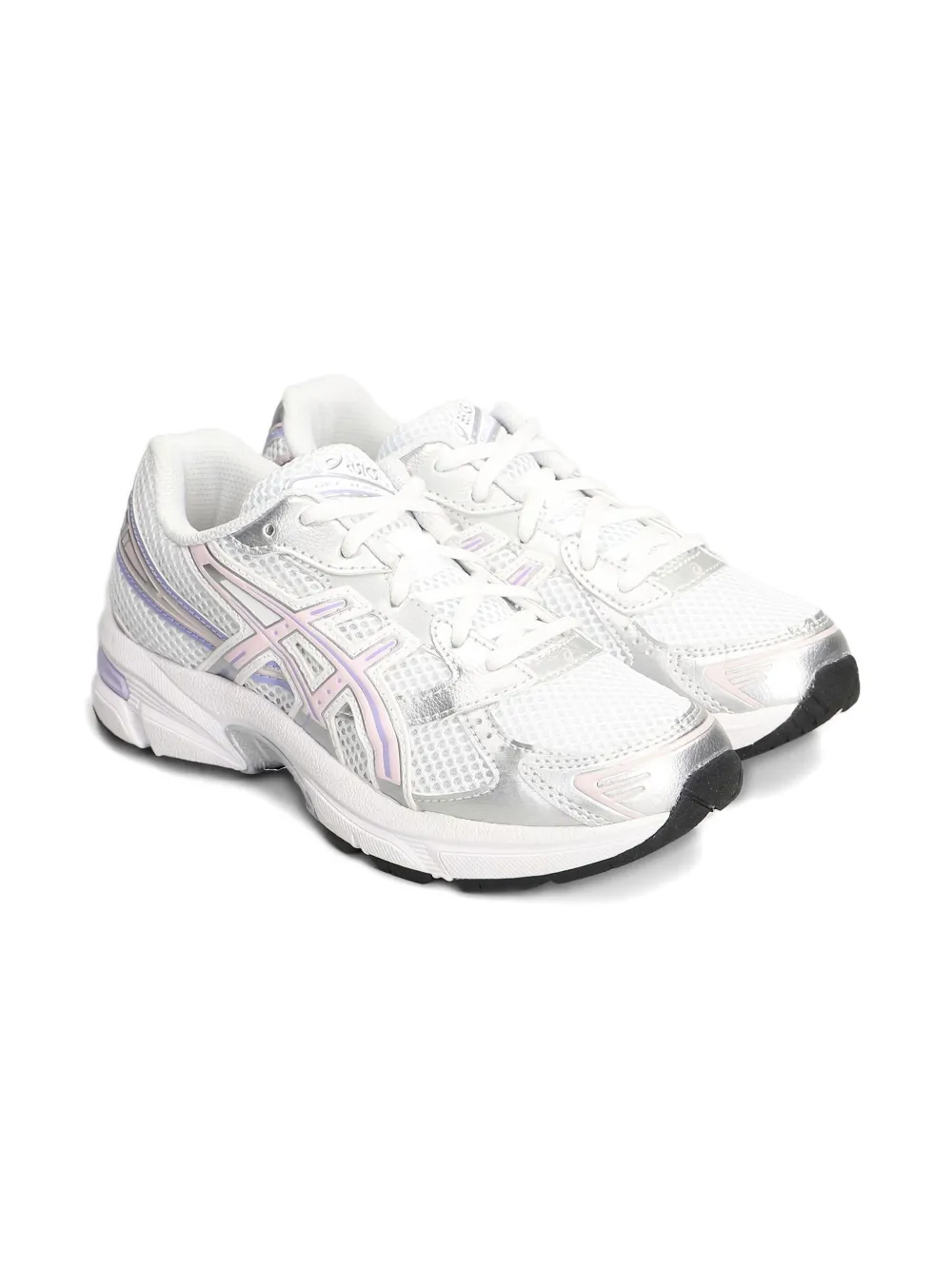 Asics Kids mesh lace-up sneakers White