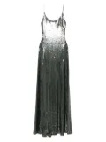 Alex Perry sequin-embellished slip maxi dress - Green