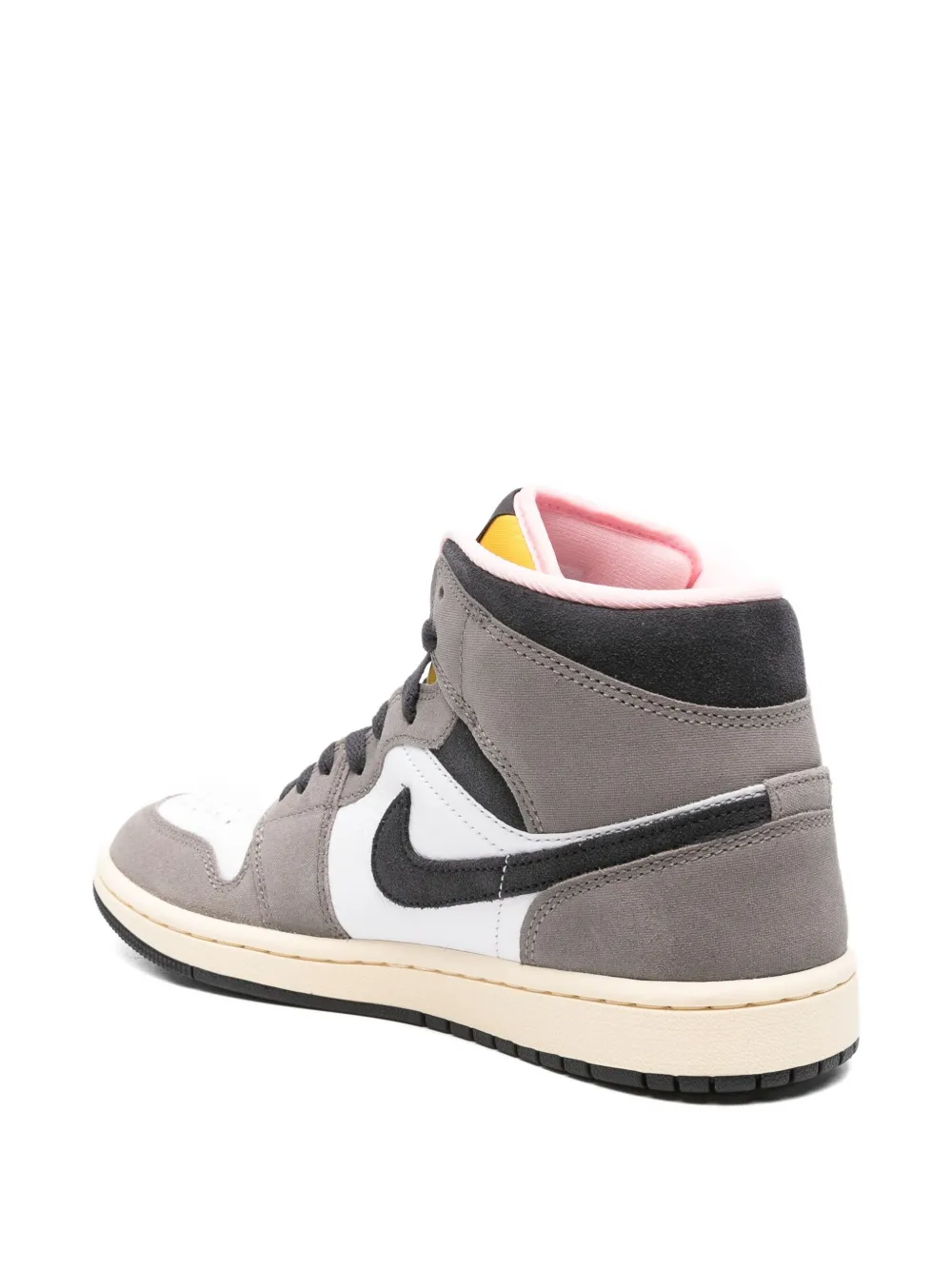 Nike hi-top leather sneakers Grey