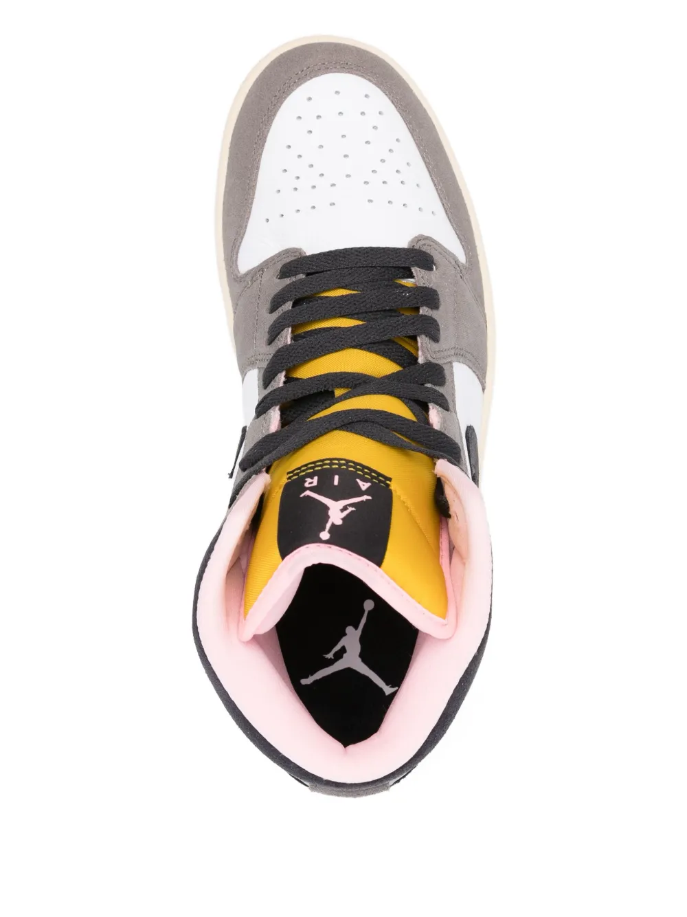 Nike hi-top leather sneakers Grey