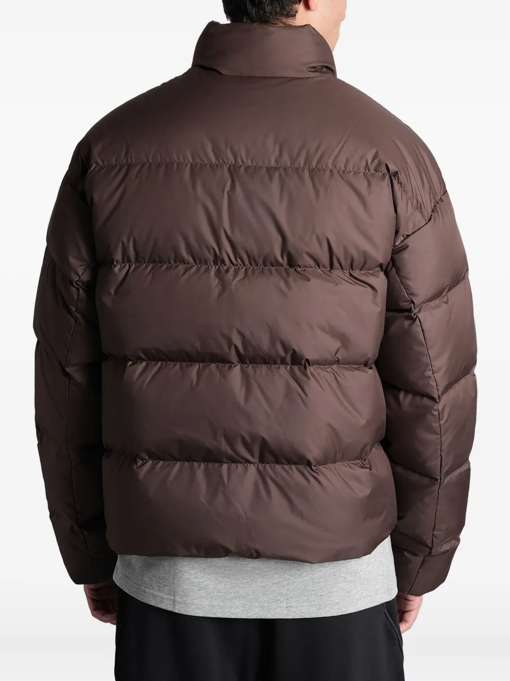 Jordan Flight gewatteerd jack met rits Bruin