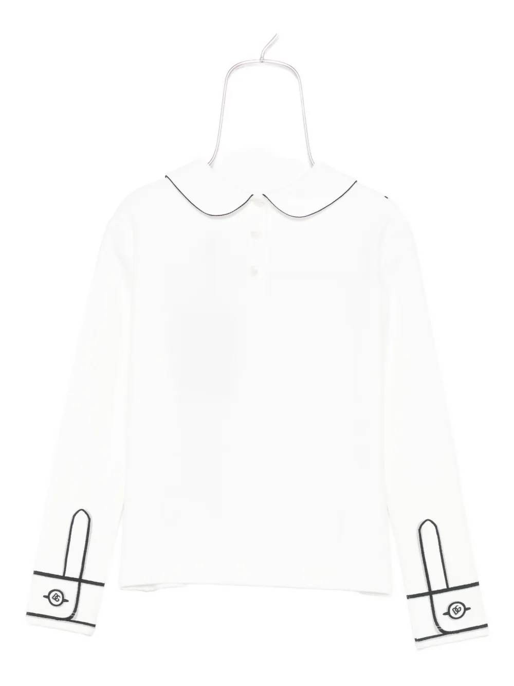 Dolce & Gabbana Kids trompe l'oeil-print blouse Wit