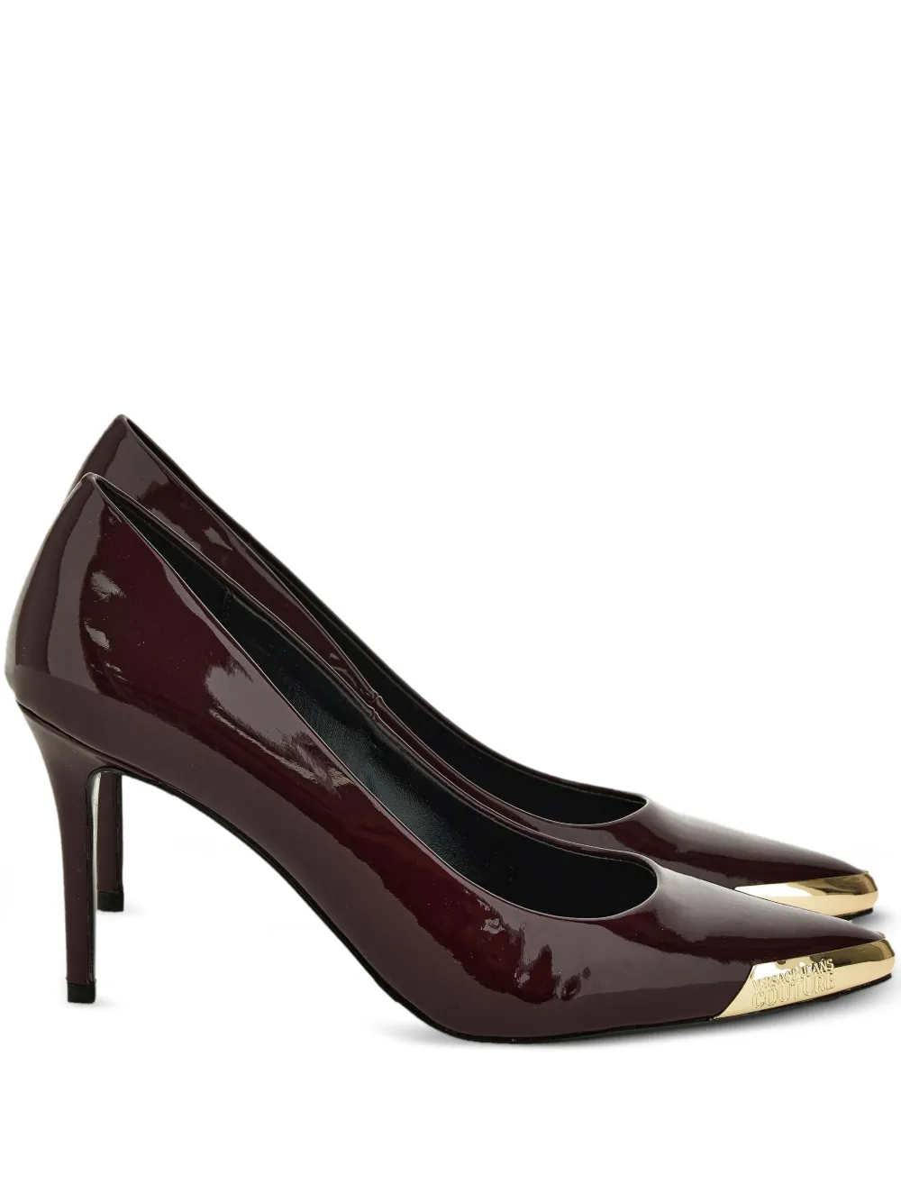 Versace Jeans Couture 85mm patent-leather pumps Purple
