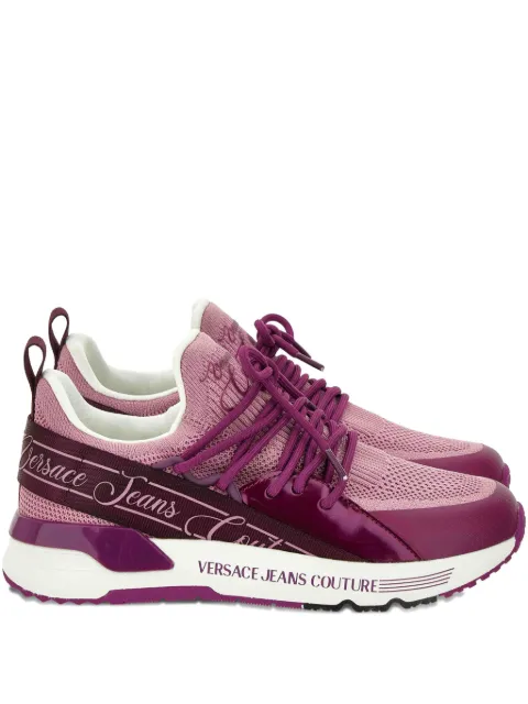 Versace Jeans Couture logo-detail knit trainers