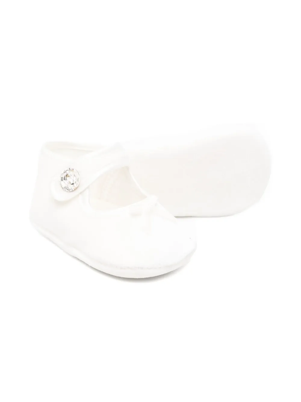 Monnalisa jewel-embellished bow pre-walkers | Image 2
