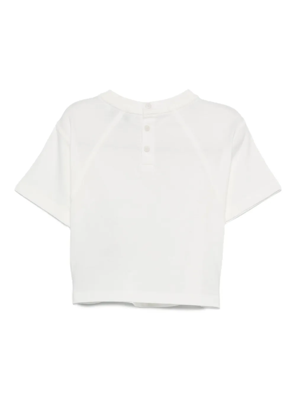 Emporio Armani Kids logo-detail cotton T-shirt Wit
