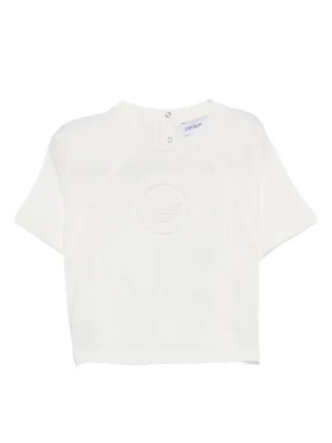 Emporio Armani Kids logo-detail cotton T-shirt 