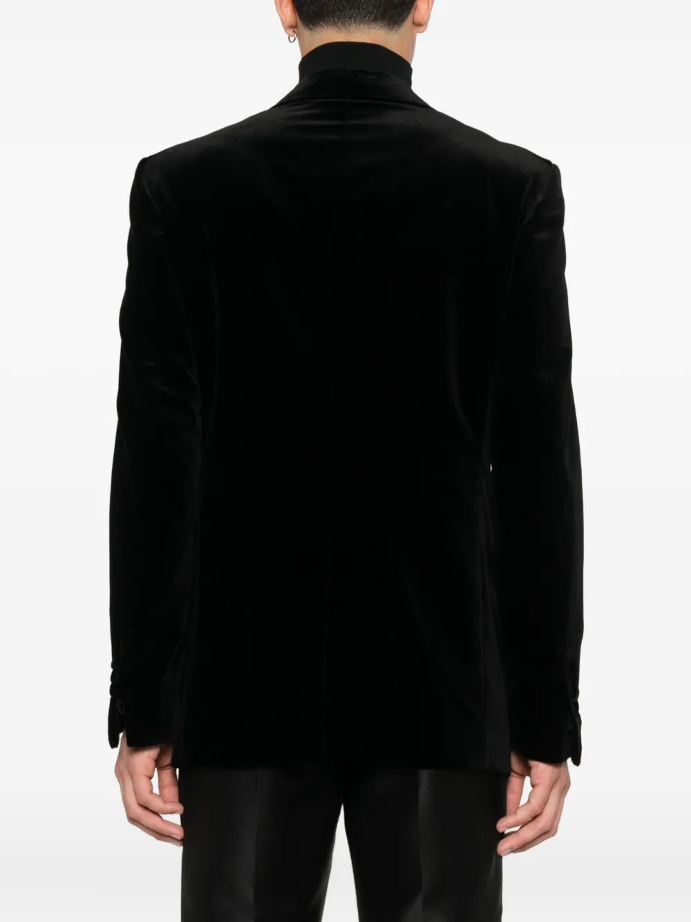 TOM FORD Blazer met enkele rij knopen Zwart