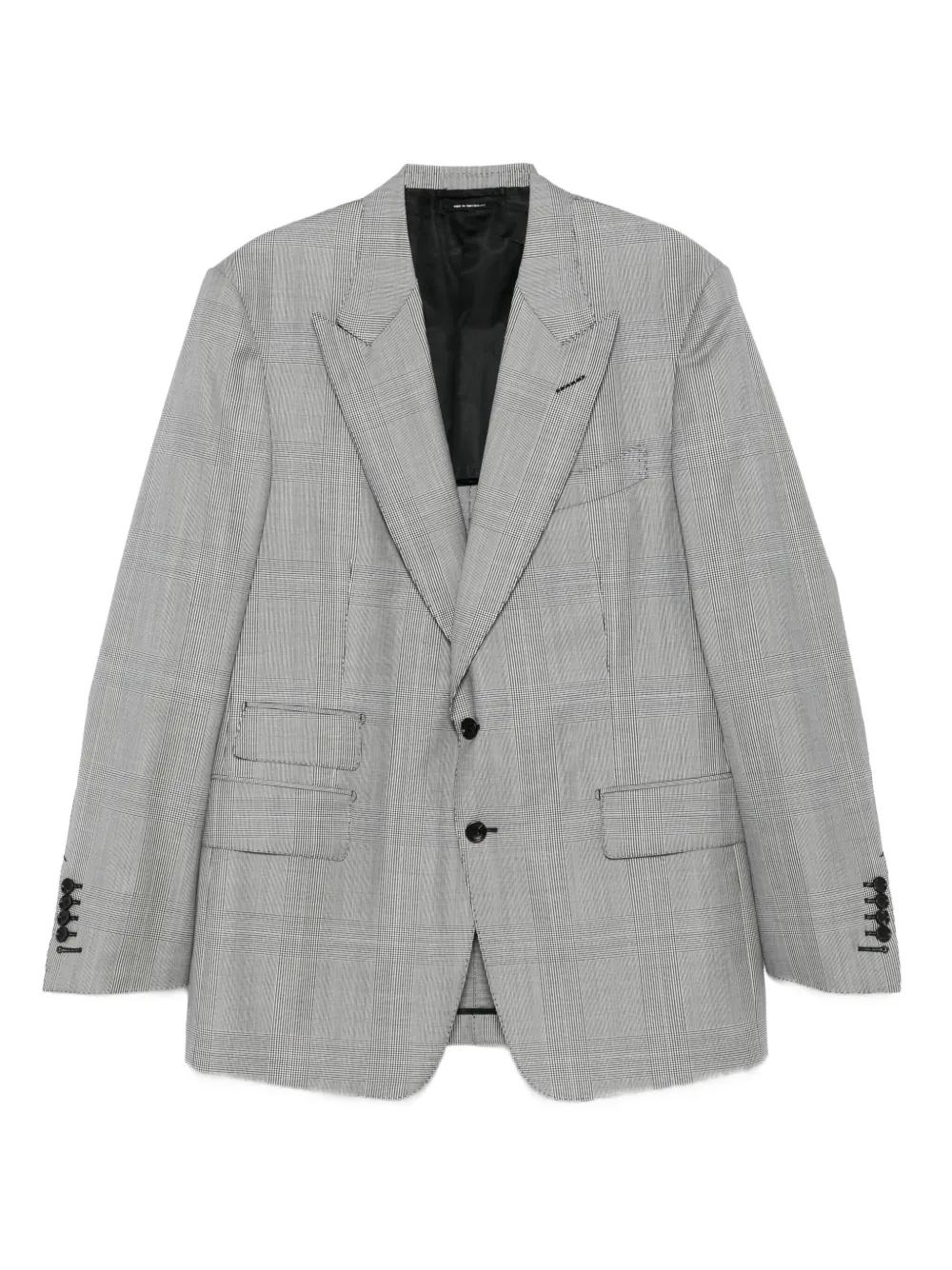 TOM FORD single-breasted checked suit | Black | Image 1