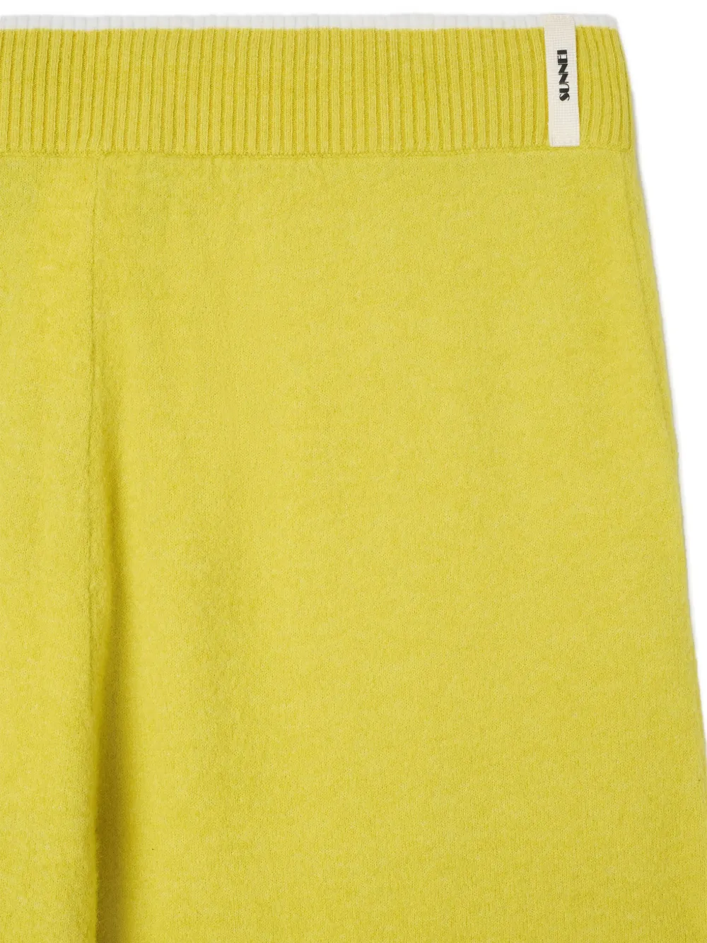 Sunnei Elastic-waist Knitted Trousers In Yellow