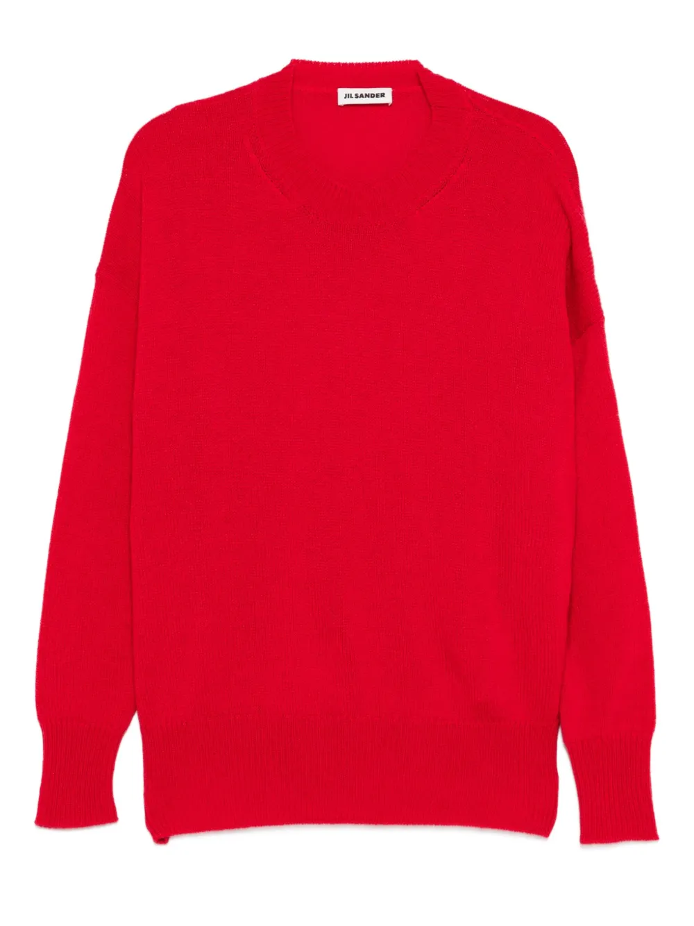 Jil Sander Kasjmier trui met ronde hals Rood