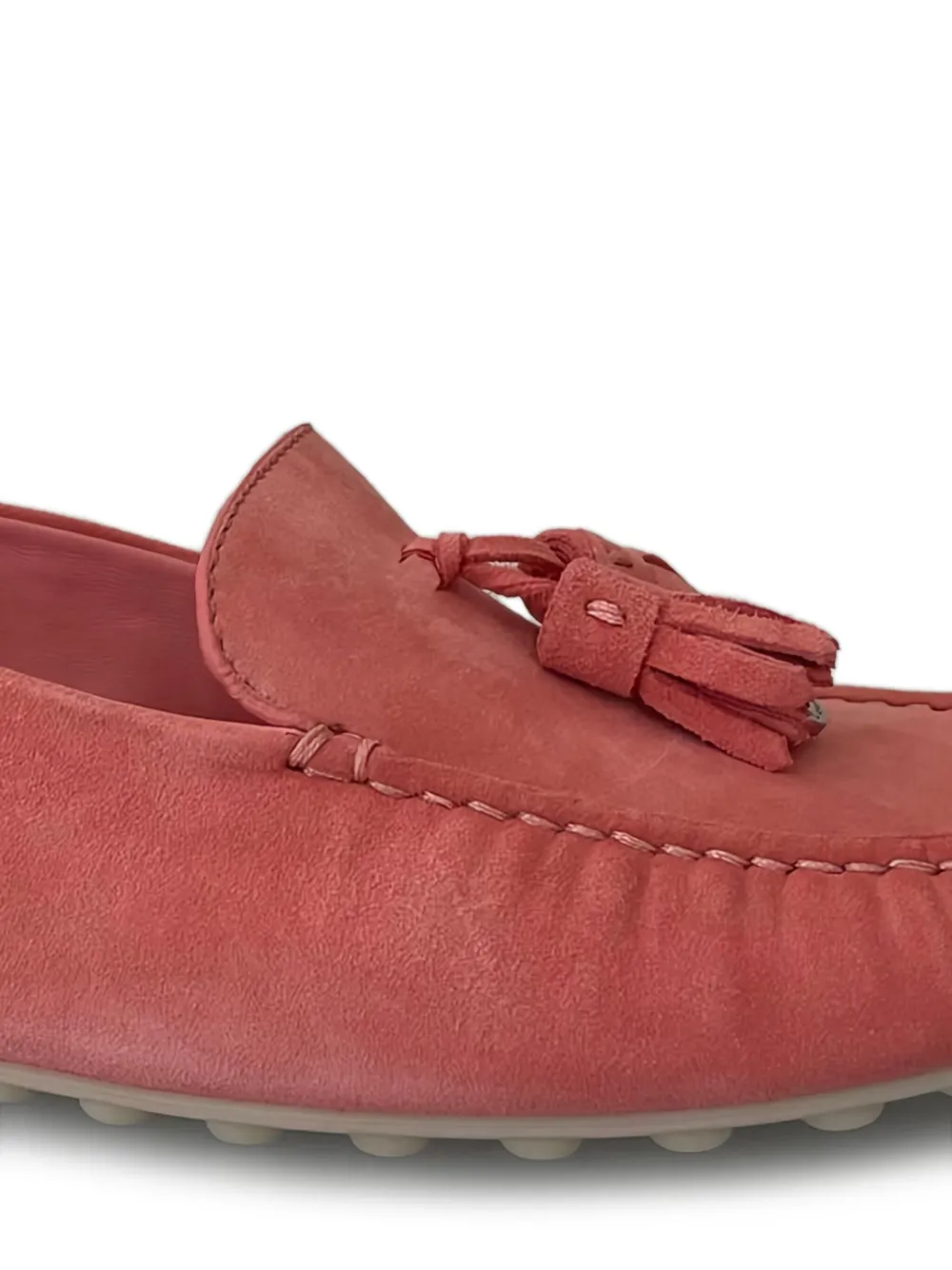 Loro Piana Suède loafers met kwastjes - Roze