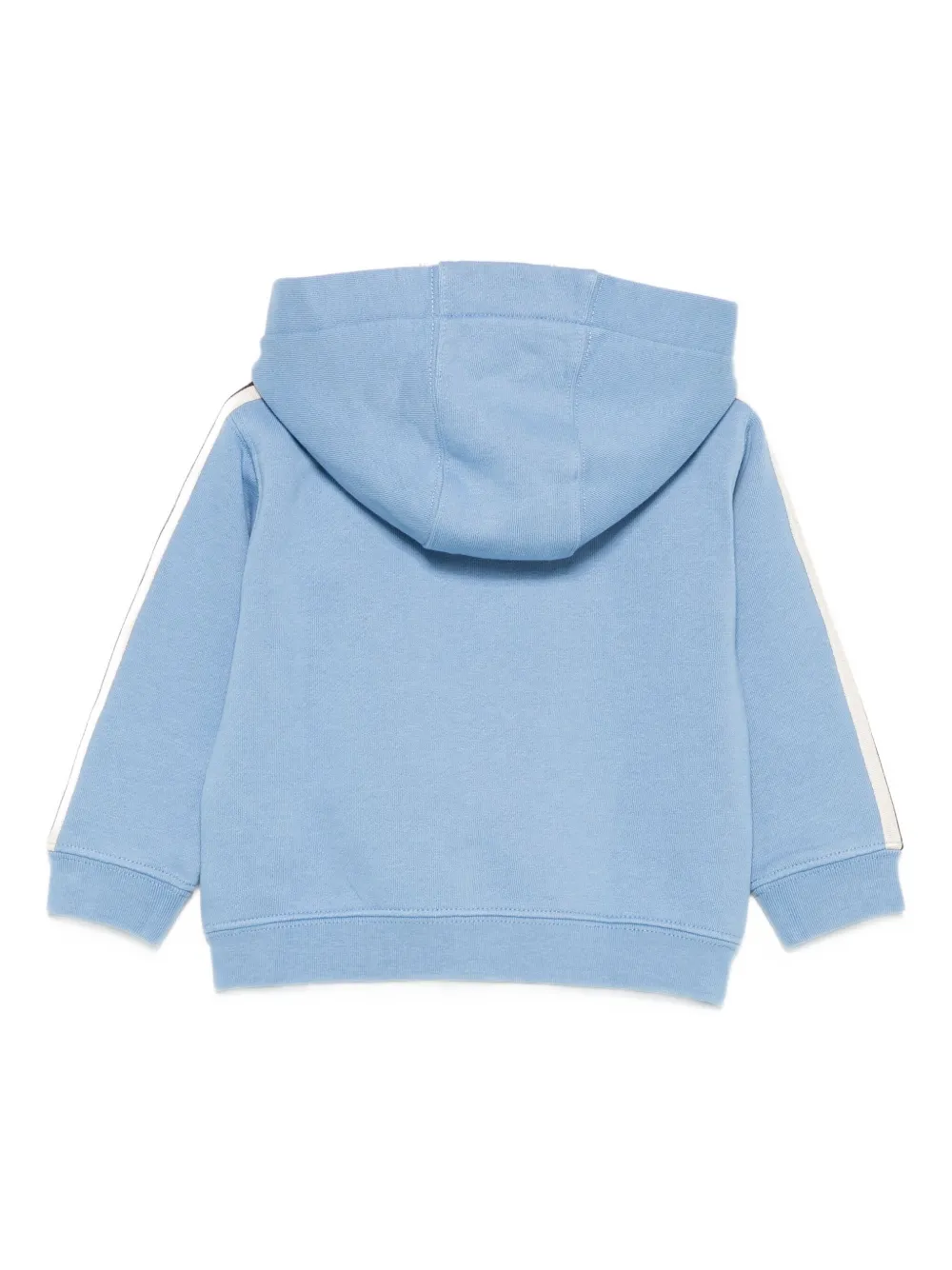 Palm Angels Kids stripe-detail hoodie Blauw
